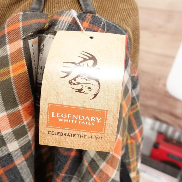 New Legendary Whitetails Jacket Mens XS Corduroy Collar Flannel Lined - Picture 7 of 12